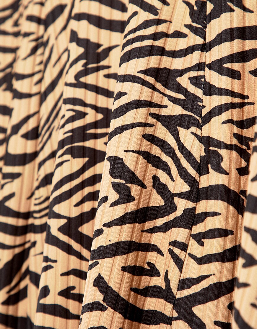 ASOS DESIGN tiger-print dress available at ASOS | ASOS Style Feed