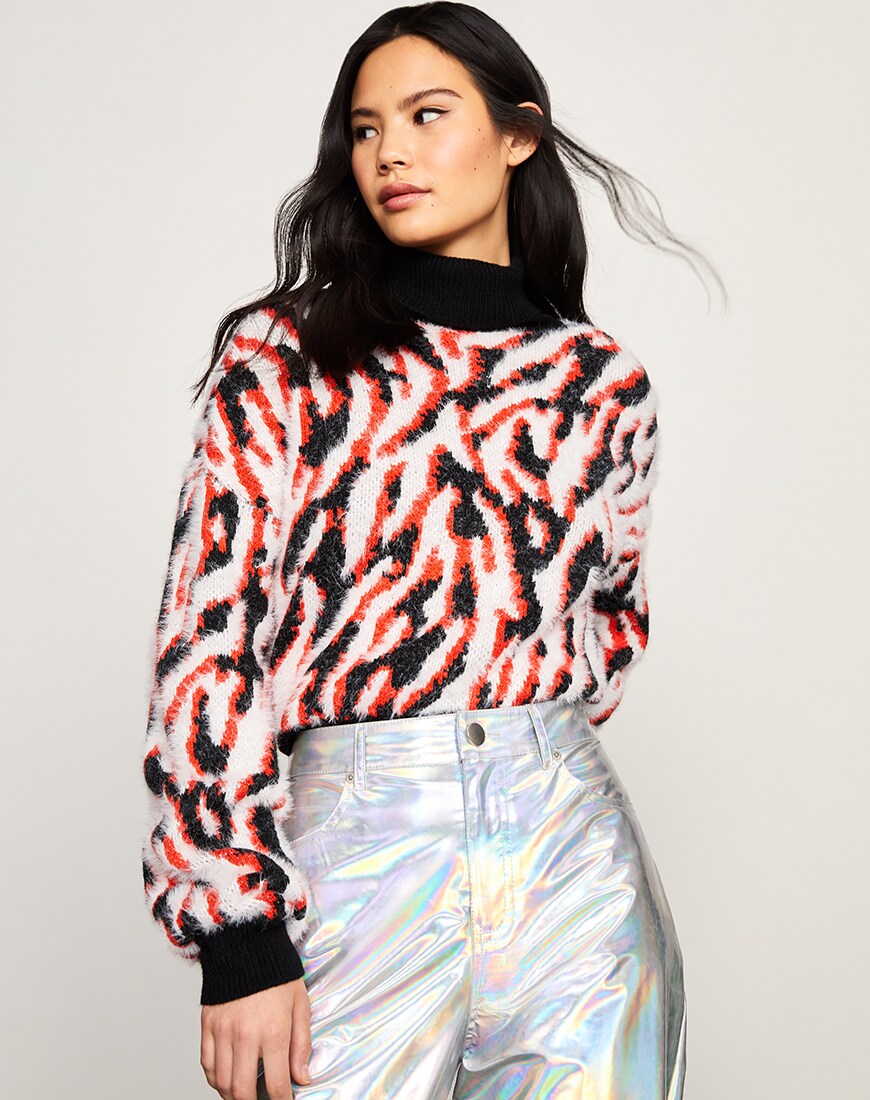 Animal-print jumper available at ASOS | ASOS Style Feed