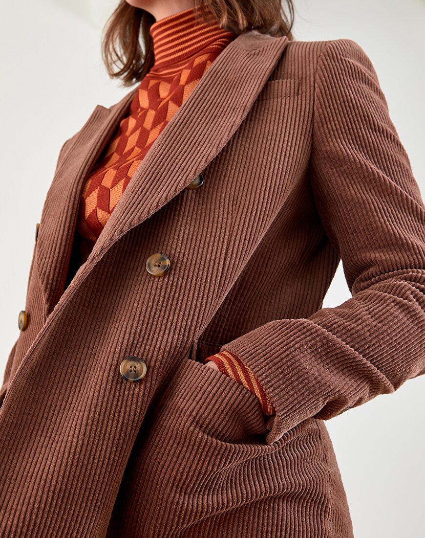 Brown cord suit available at ASOS | ASOS Style Feed 