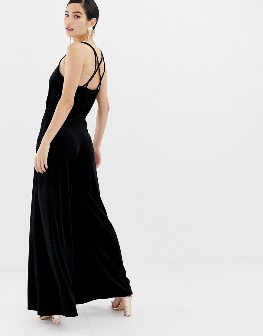 Miss Selfridge velvet jumpsuit | ASOS Fashion & Beauty Feed