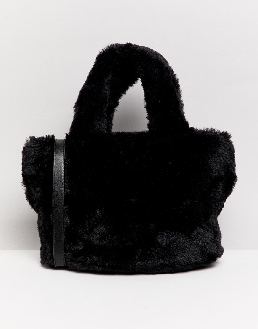 Monki faux-fur bag | ASOS Style Feed