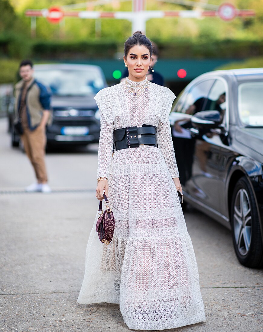STreet style image of a lace dress | ASOS Style Feed