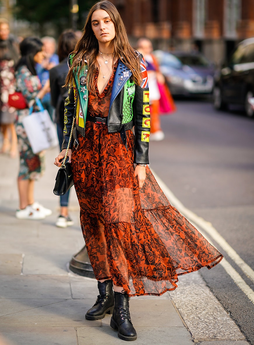 70s floral dress street style | ASOS Style Feed