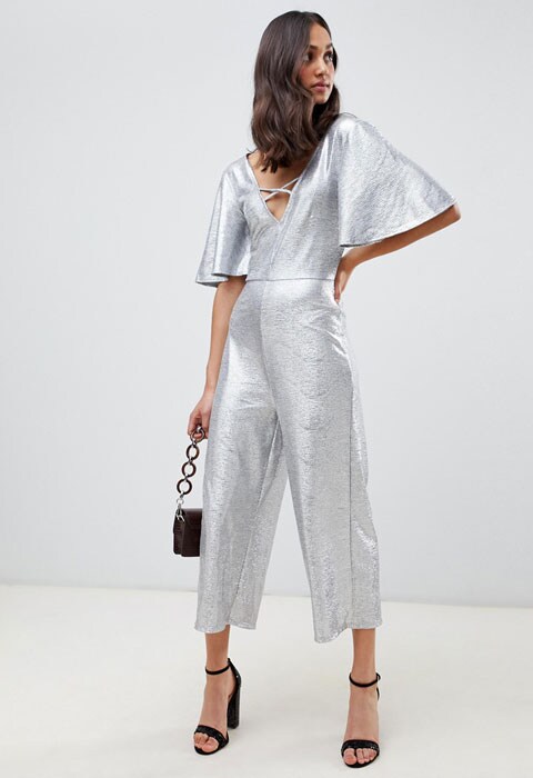 silver jumpsuit