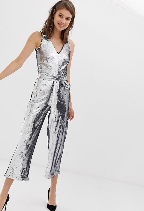 silver jumpsuit