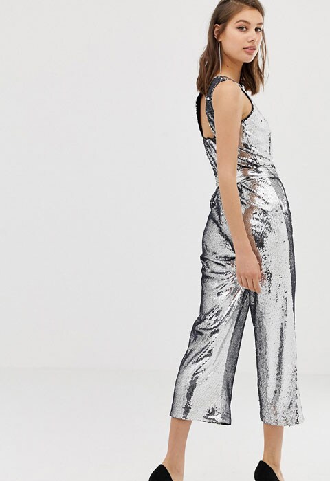 silver jumpsuit