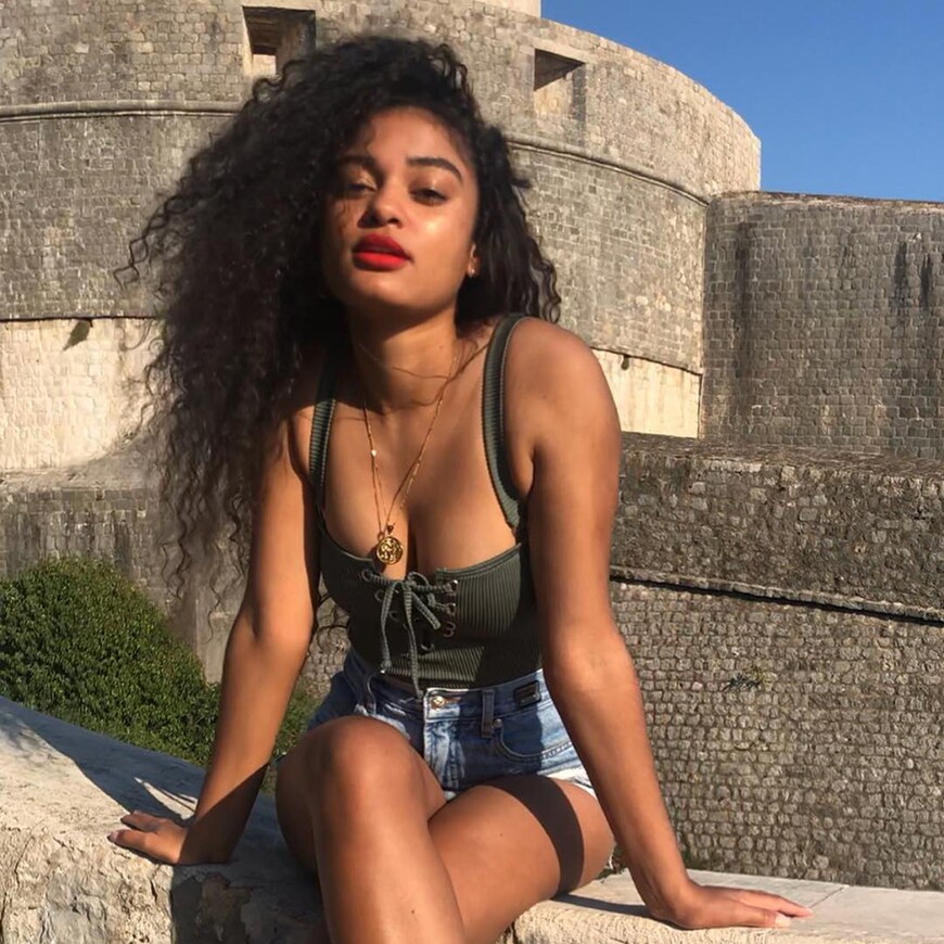 ASOS Insider Ebony wearing a lace-up swimsuit | ASOS Fashion & Beauty Feed