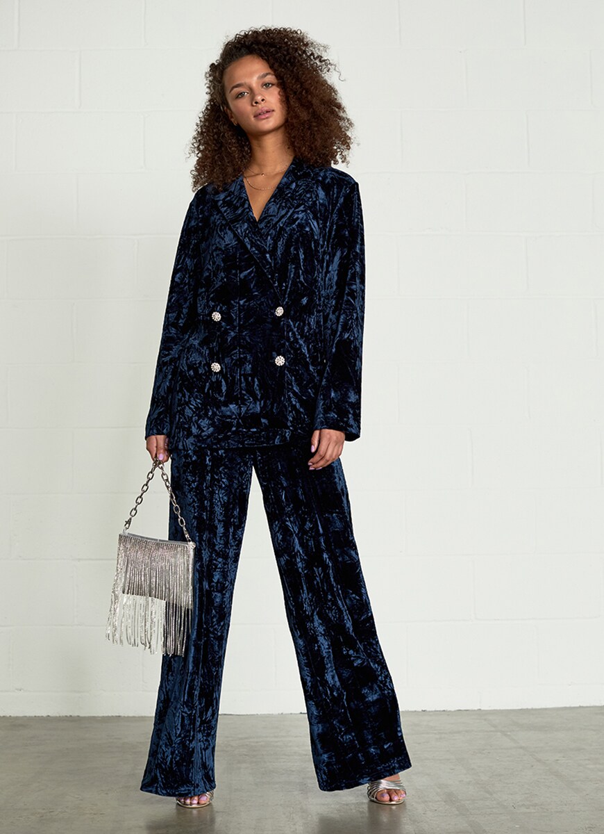 Blue velvet suit available at ASOS | ASOS Style Feed