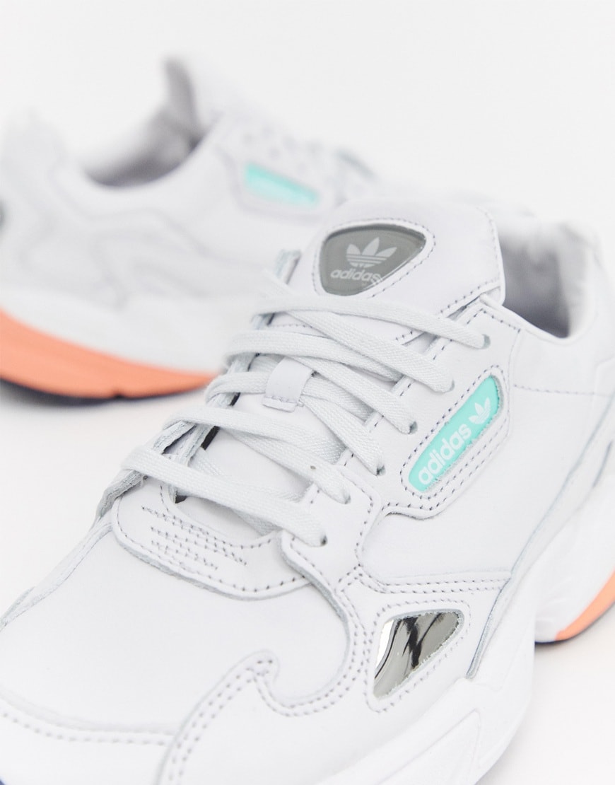 adidas Originals Falcon Premium Leather Sneakers | ASOS Style Feed