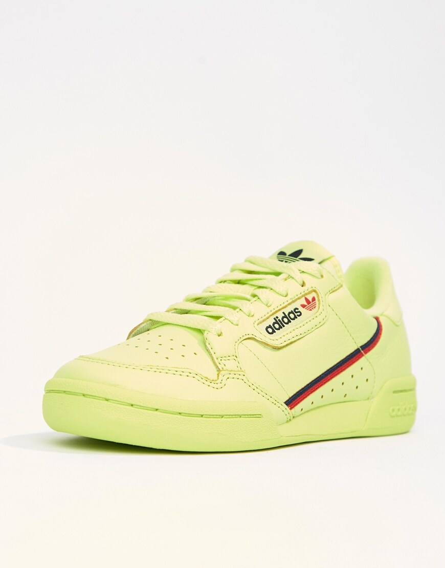 adidas Originals Continental 80's Trainers In Semi Frozen Yellow | ASOS Style Feed
