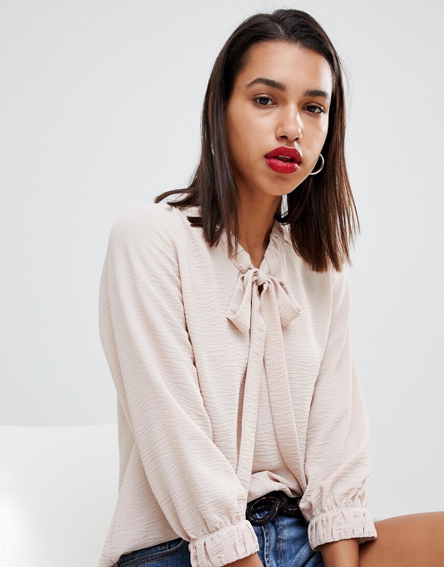 Current Air pussy-bow blouse | ASOS Fashion & Beauty Feed