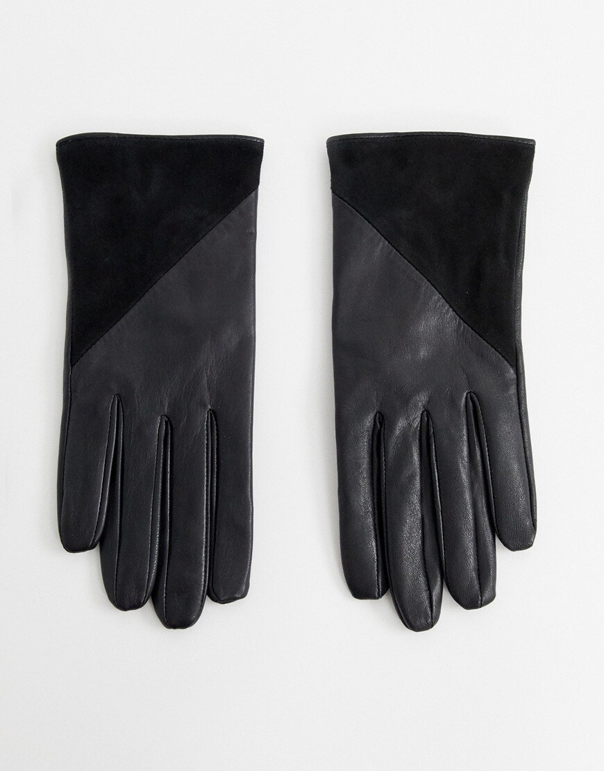 Warehouse leather and suede gloves | ASOS Fashion & Beauty Feed