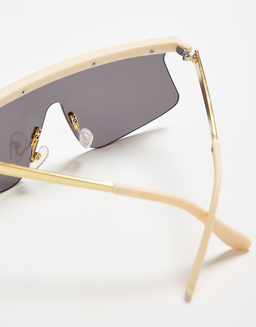 ASOS DESIGN flared flat lens visor sunglasses | ASOS Style Feed