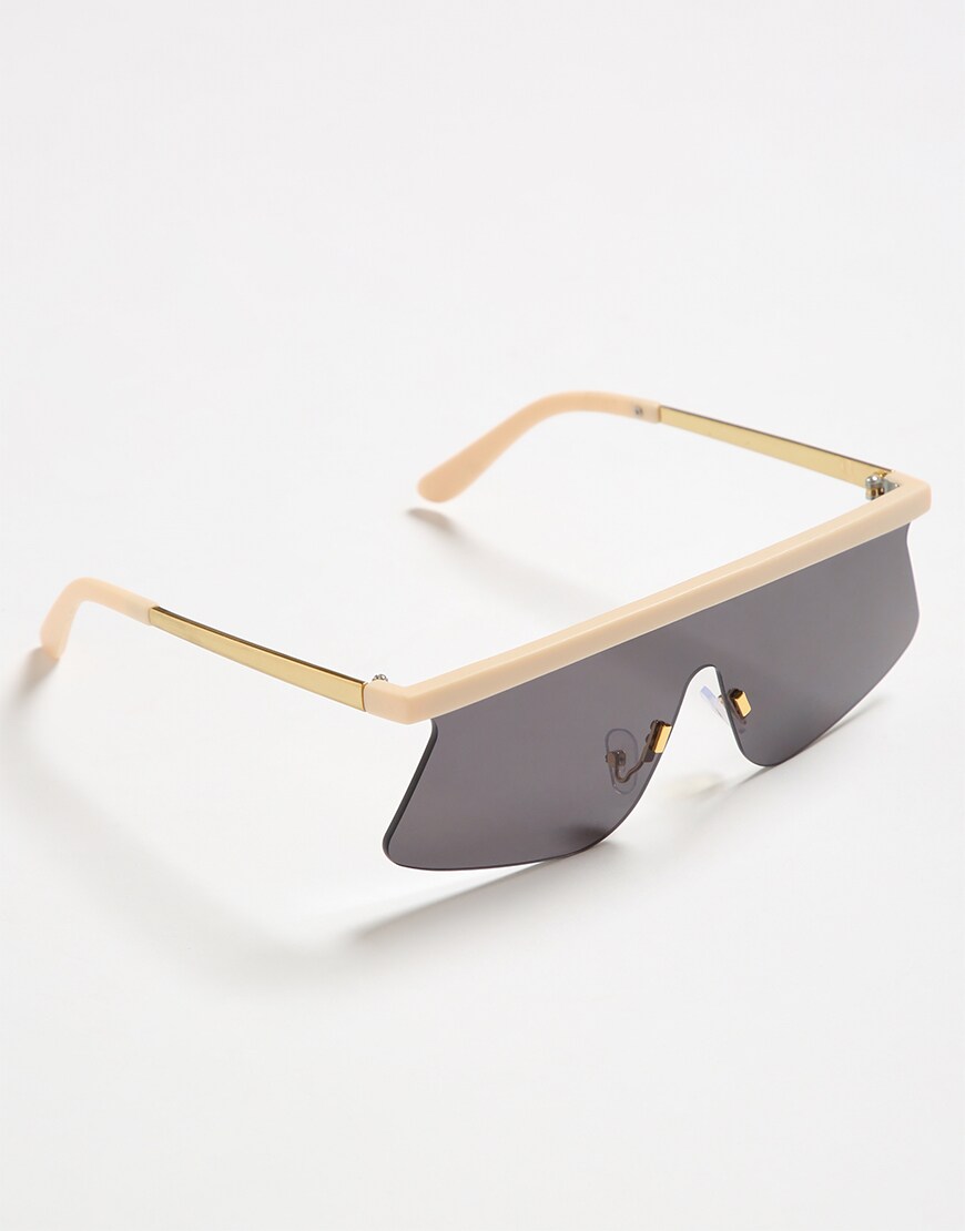 ASOS DESIGN flared flat lens visor sunglasses | ASOS Style Feed