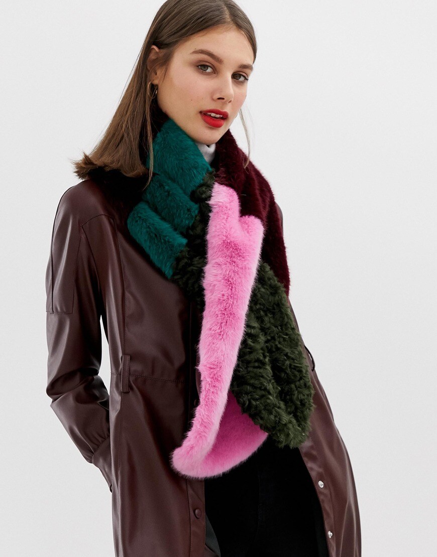 River Island longline faux-fur scarf | ASOS Fashion & Beauty Feed