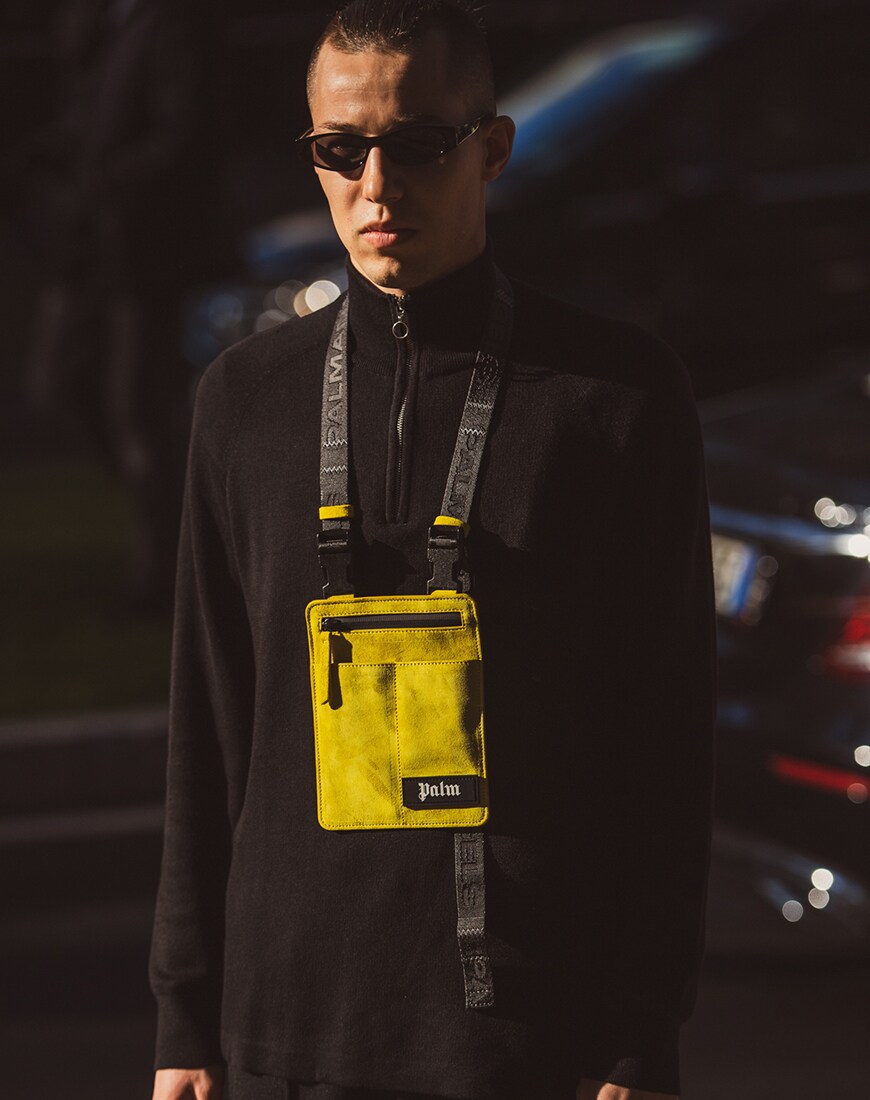 A street style picture of a flight bag | ASOS Style Feed