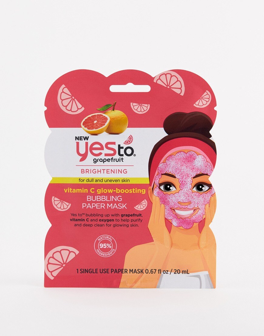 Yes To Grapefruit Bubbling Paper Mask  | ASOS Style Feed