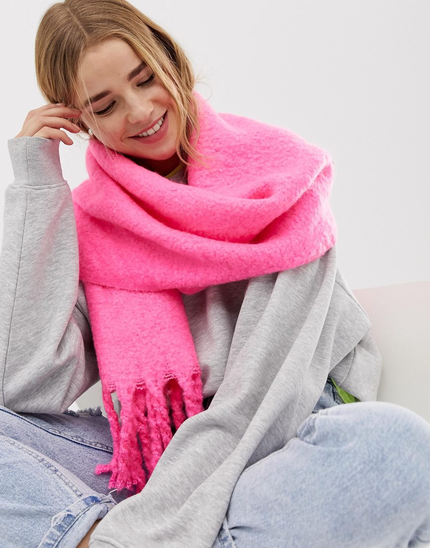 New Look neon pink scarf | ASOS Fashion & Beauty Feed