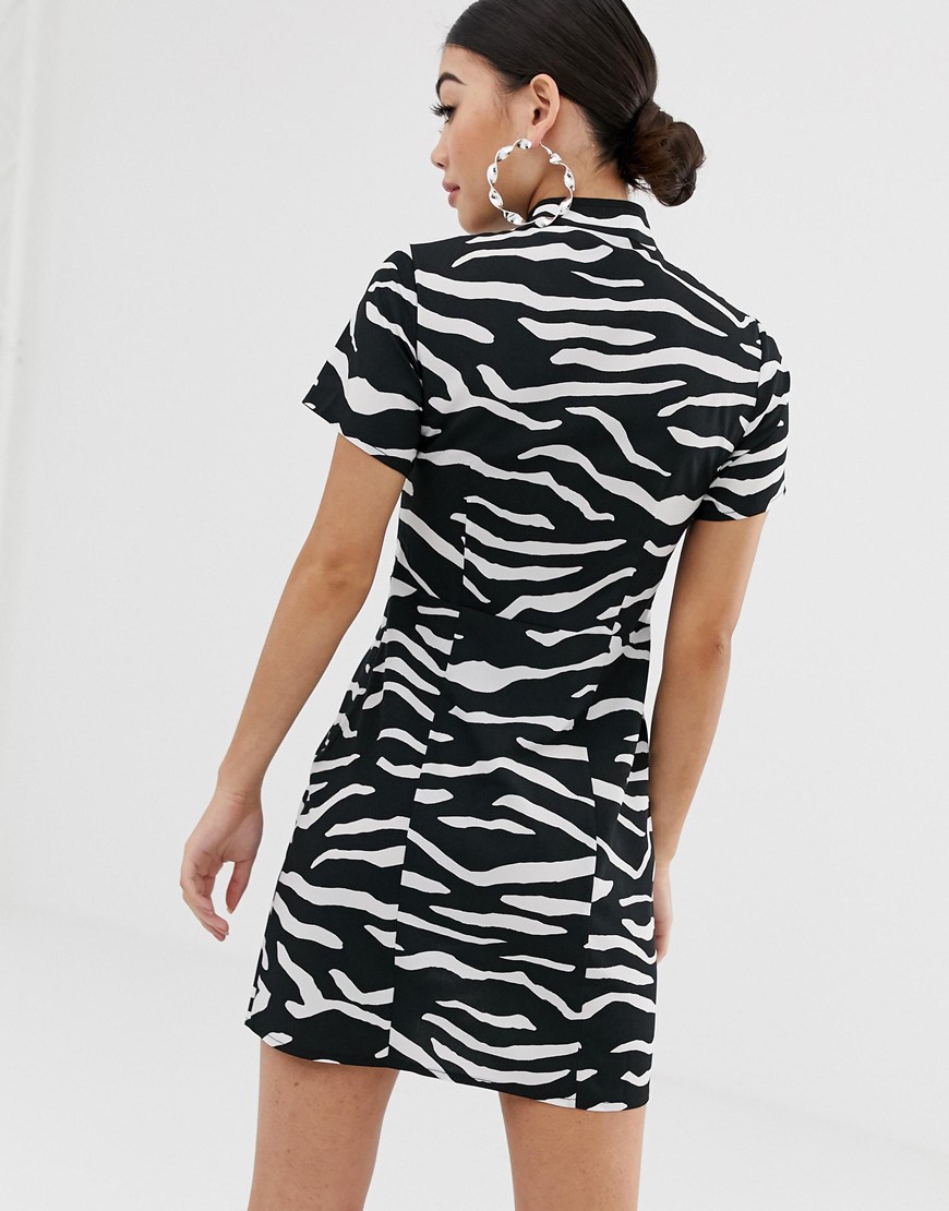COLLUSION Petite zebra print dress | ASOS Fashion & Beauty Feed
