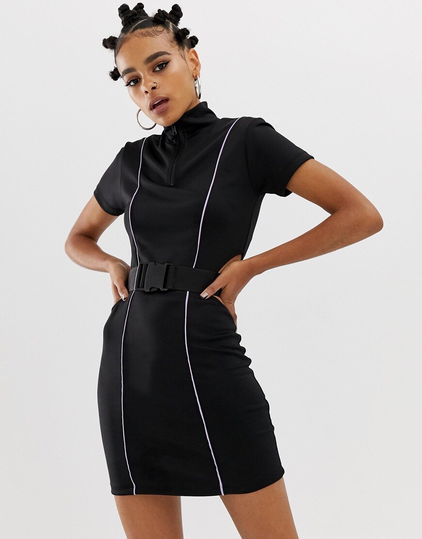 COLLUSION x Motocross belted dress | ASOS Fashion & Beauty Feed
