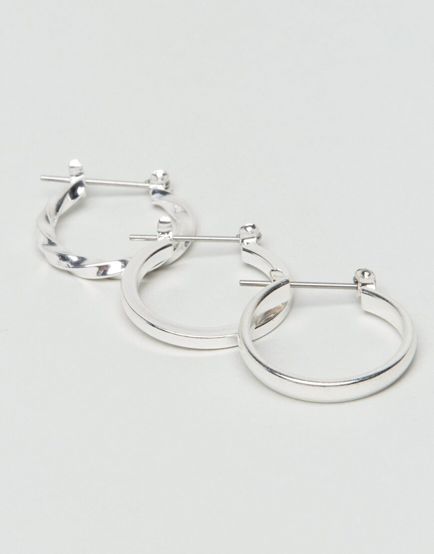 ASOS DESIGN three pack hoop earrings | ASOS Style Feed