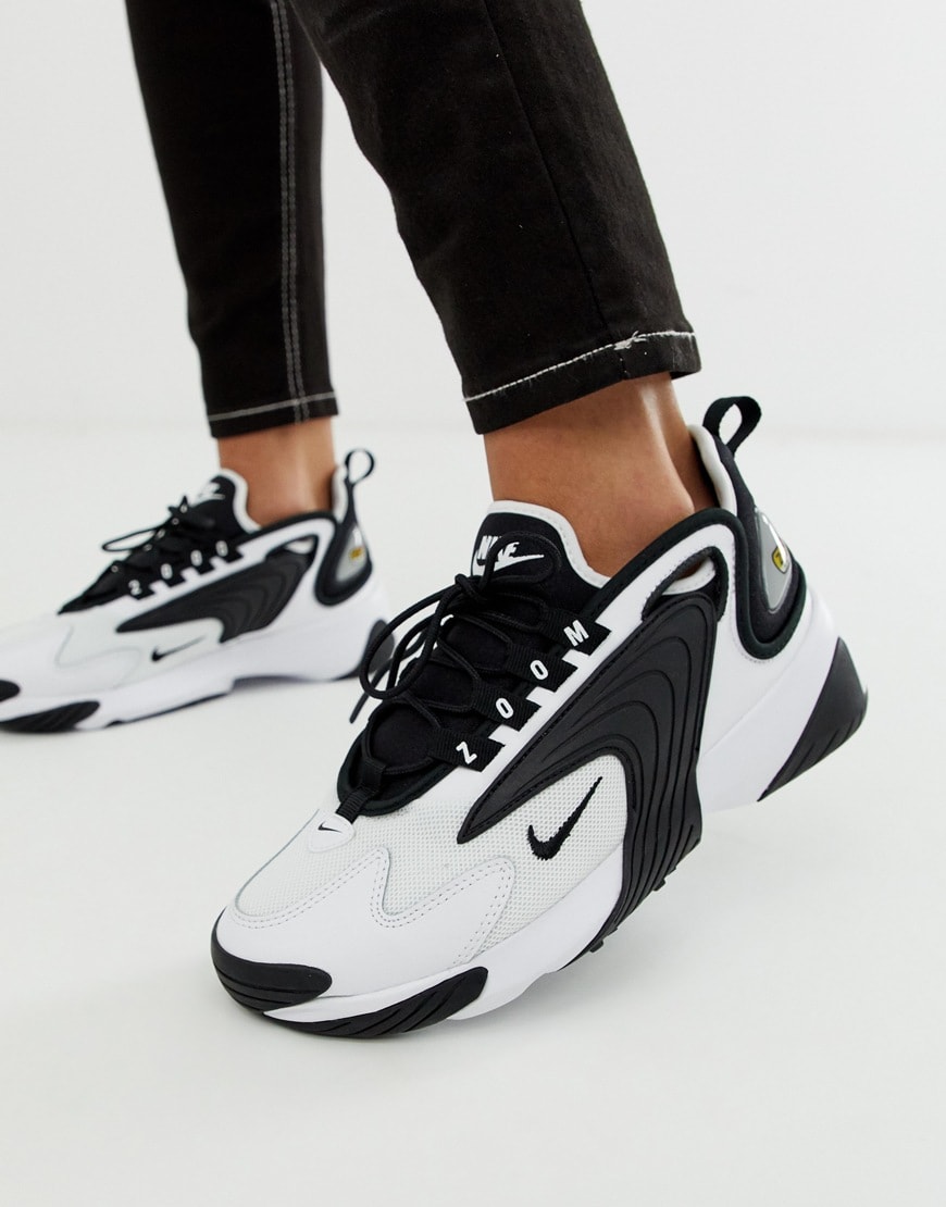 womens black nike trainers with white tick