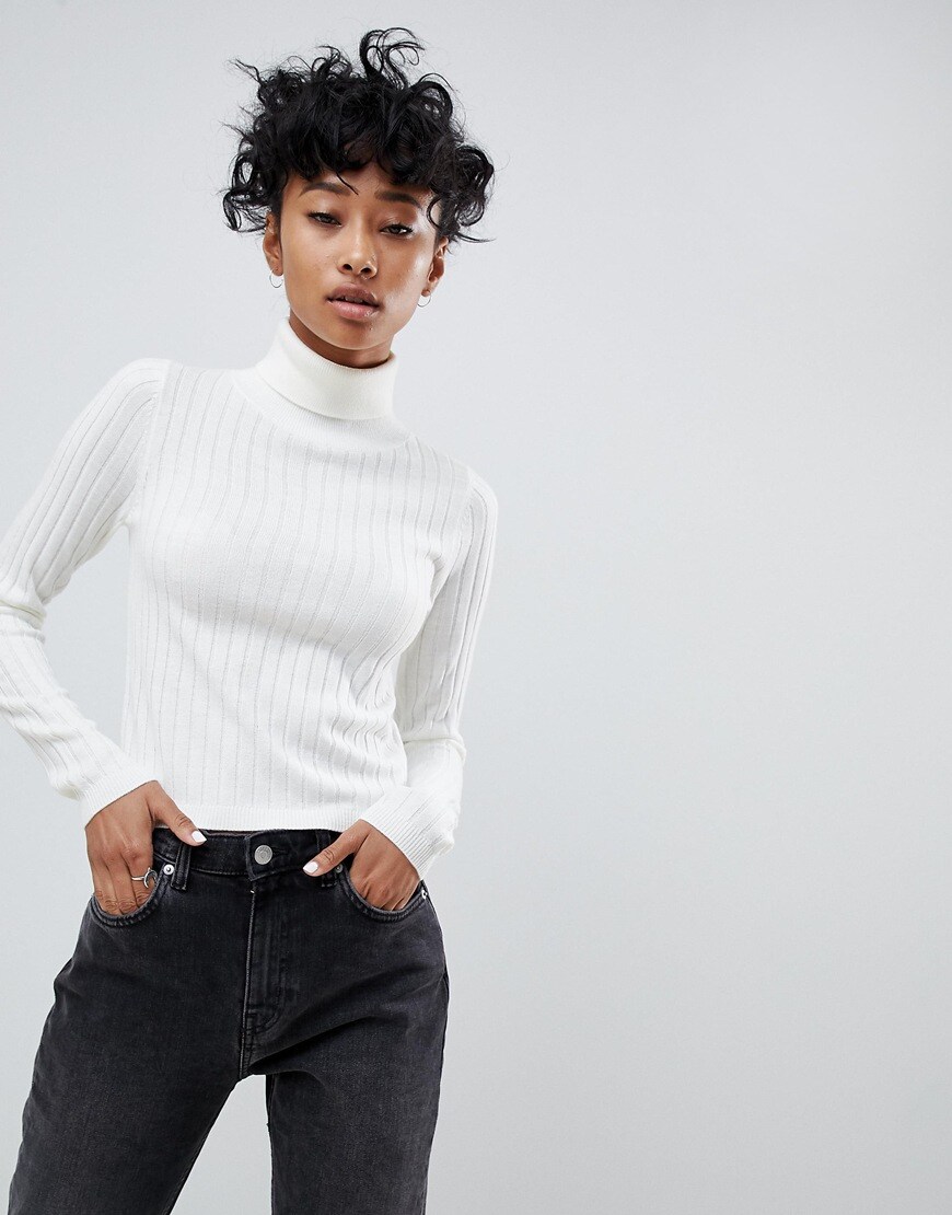 White roll neck by ASOS Design | ASOS Style Feed
