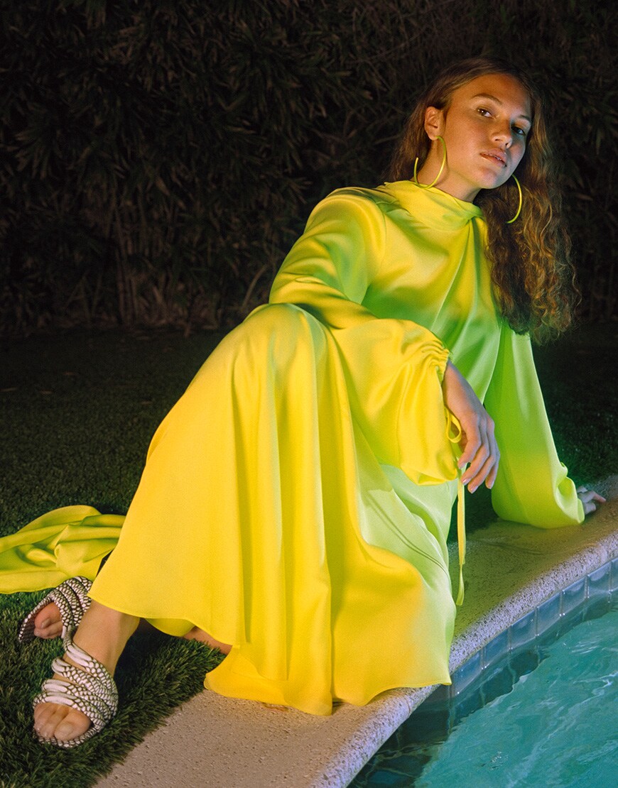 Neon green dress by ASOS Design | ASOS Style Feed
