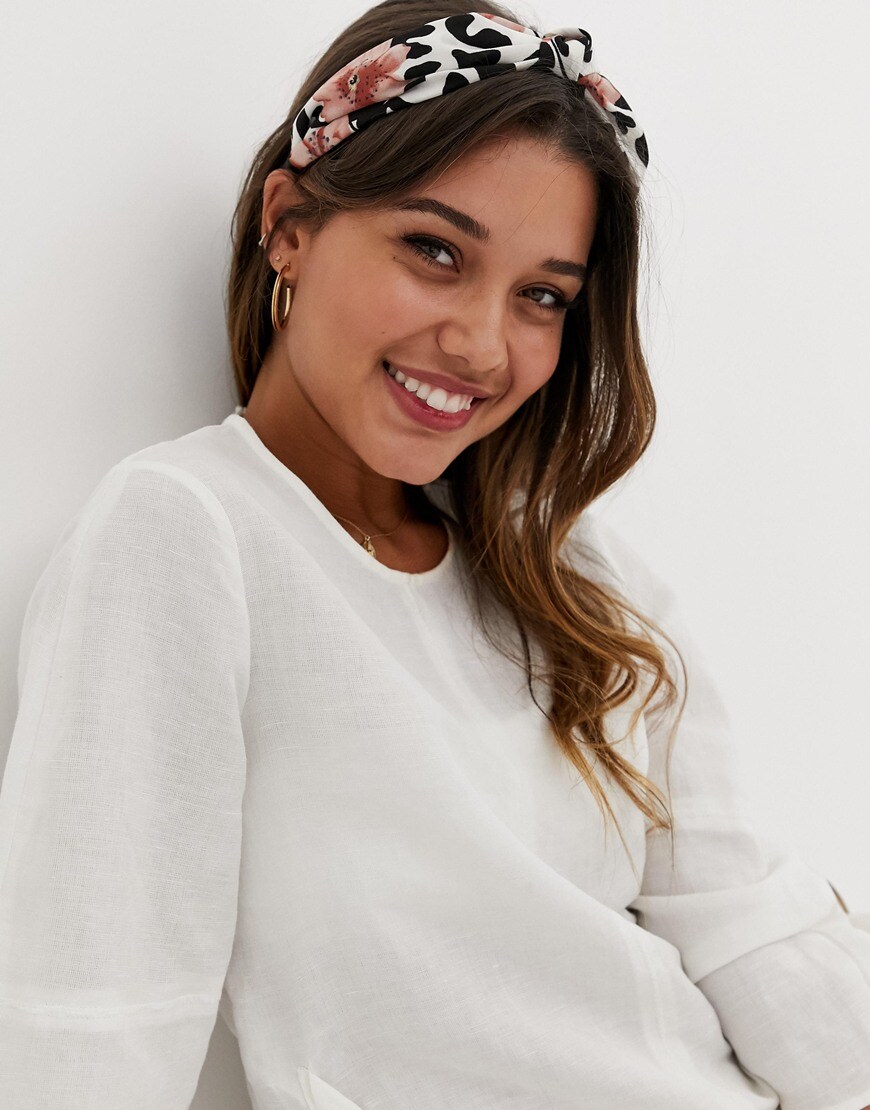 ASOS DESIGN headband with knot front | ASOS Style Feed