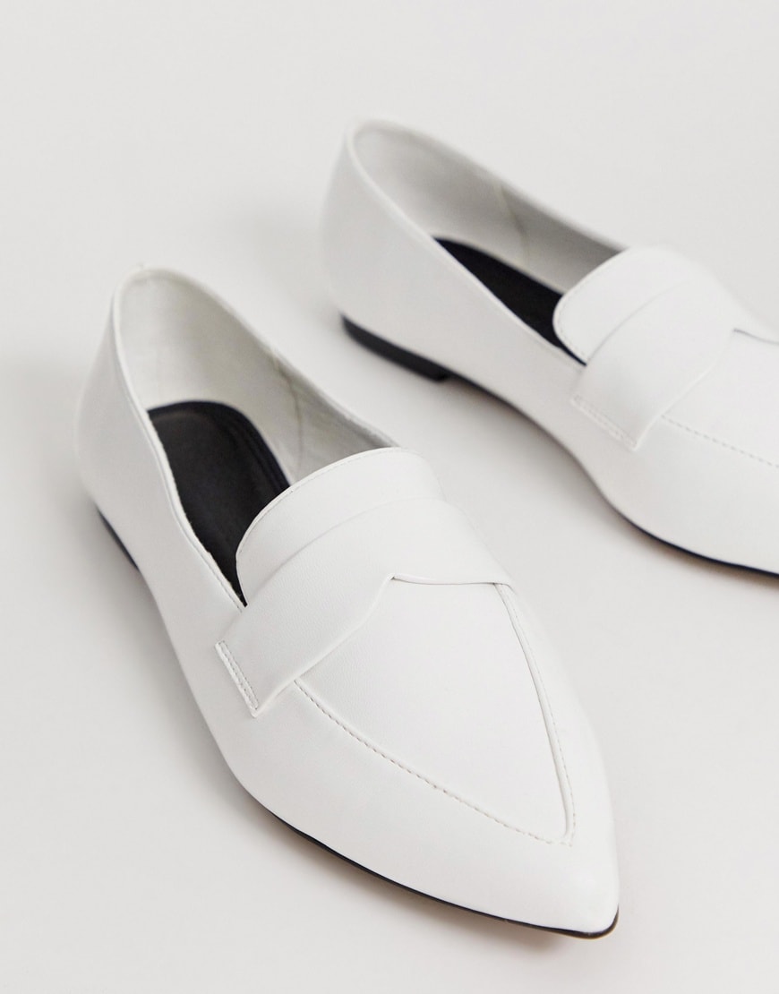 ASOS DESIGN Limber pointed loafer ballet flats | ASOS Style Feed