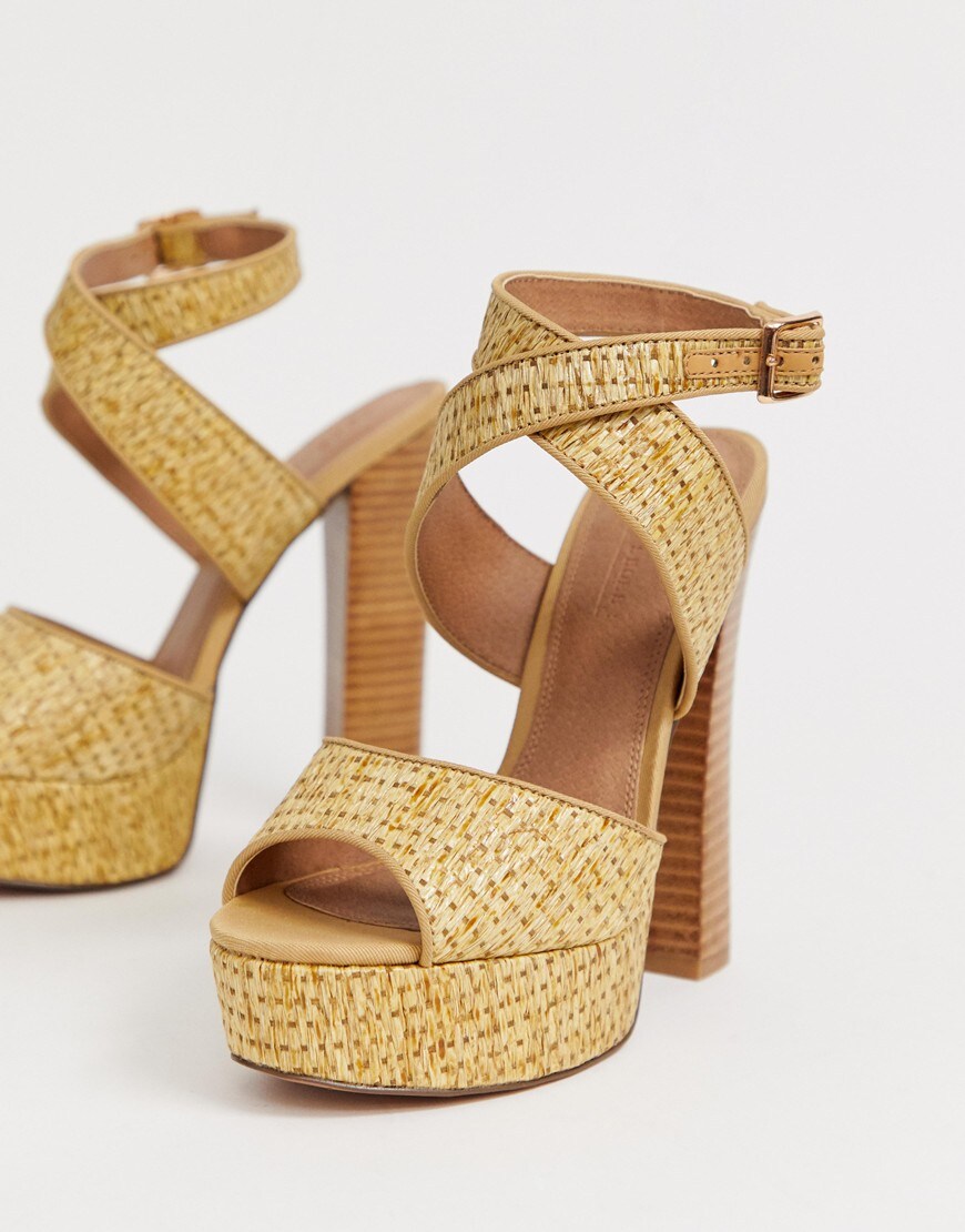 ASOS DESIGN Hutchinson block heeled sandals | ASOS Style Feed