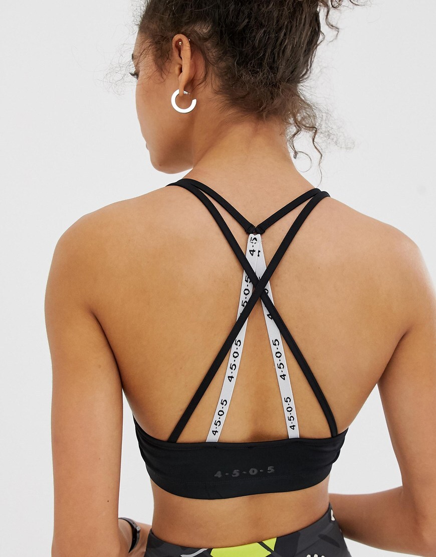 ASOS 4505 sports bra with strap back detail | ASOS Style Feed