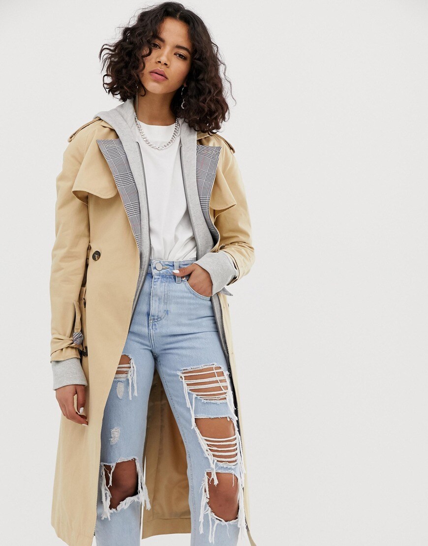 Reclaimed Vintage Inspired - Trench long