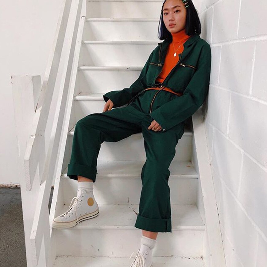 ASOS Insider Kicki wearing Converse Chuck Taylor high-top sneakers | ASOS Style Feed