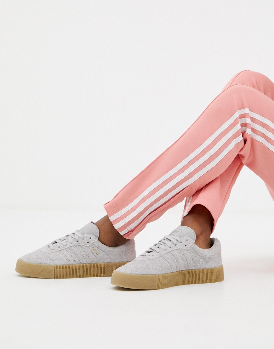 adidas Originals - Samba Rose - Baskets avec semelle en gomme - Gris