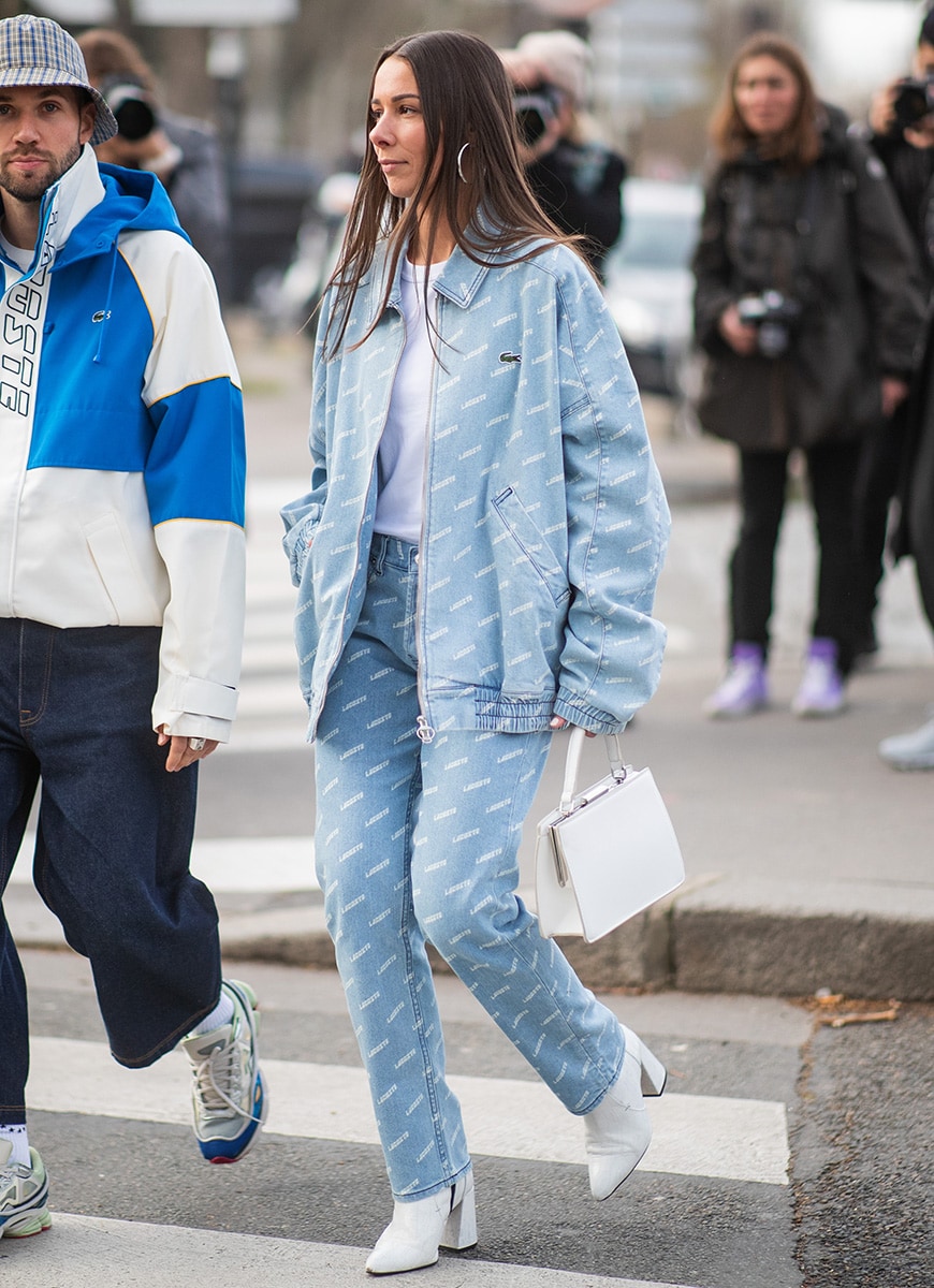 A picture of a woman in a denim jacket and jeans | ASOS Style Feed