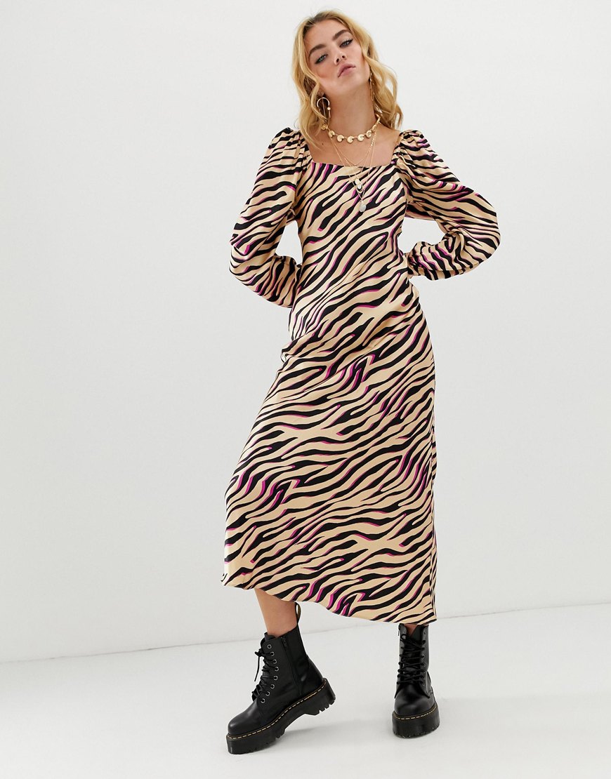 Zebra print dress by ASOS DESIGN | ASOS Style Feed