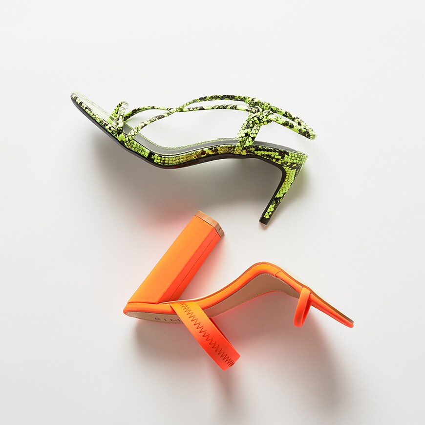 Two neon heels | ASOS Style Feed
