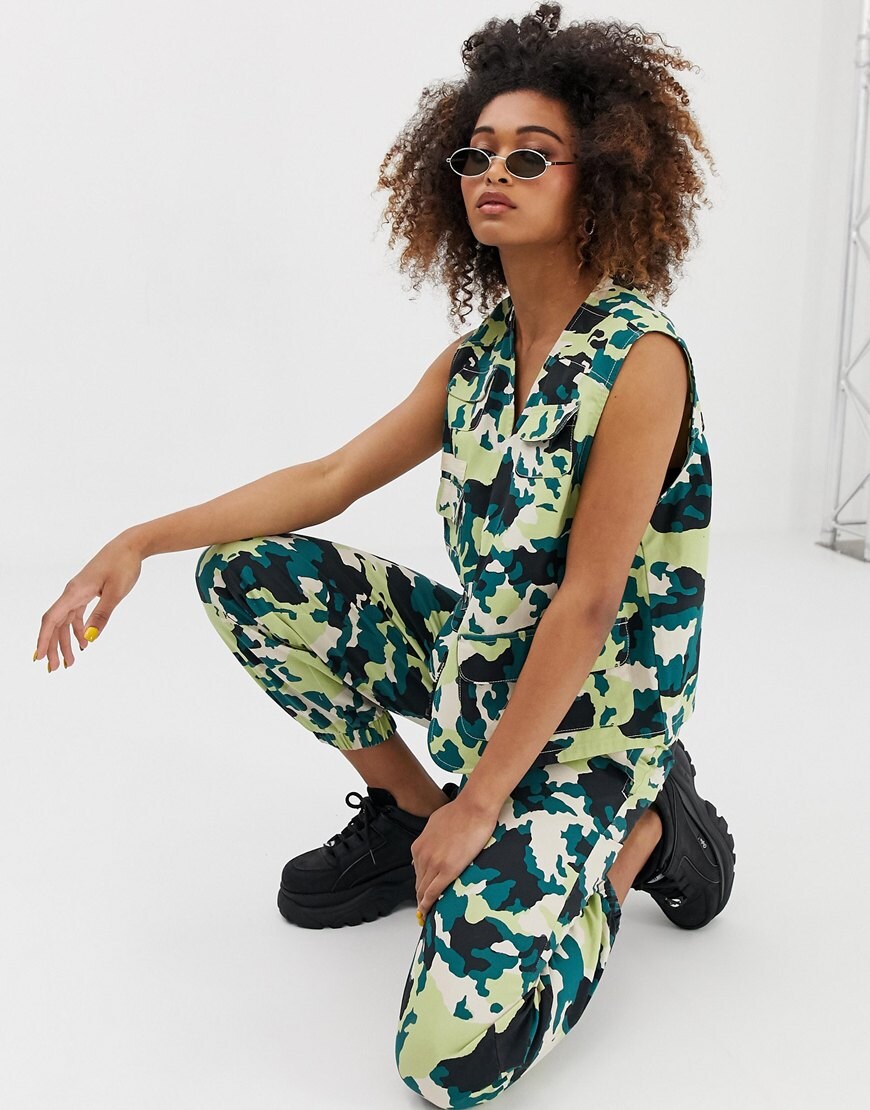 Reclaimed Vintage camo vest | ASOS Style Feed