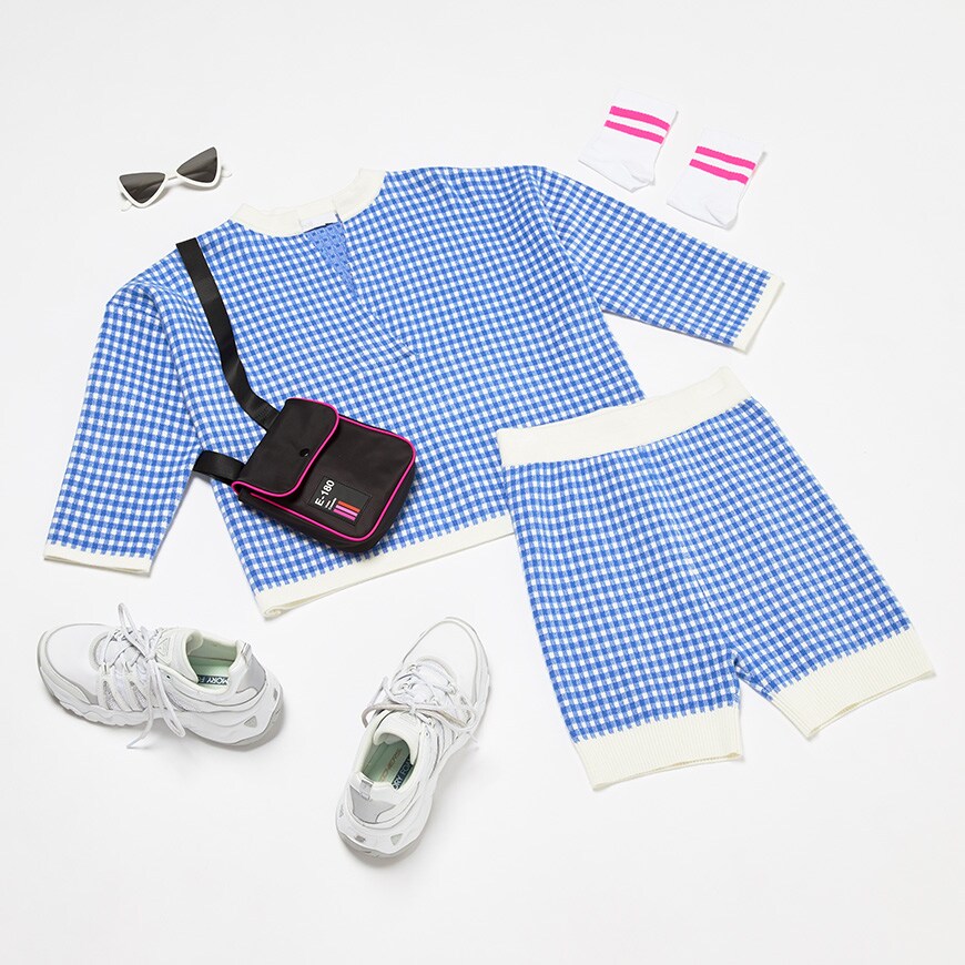 A gingham co ord and trainers | ASOS Style Feed