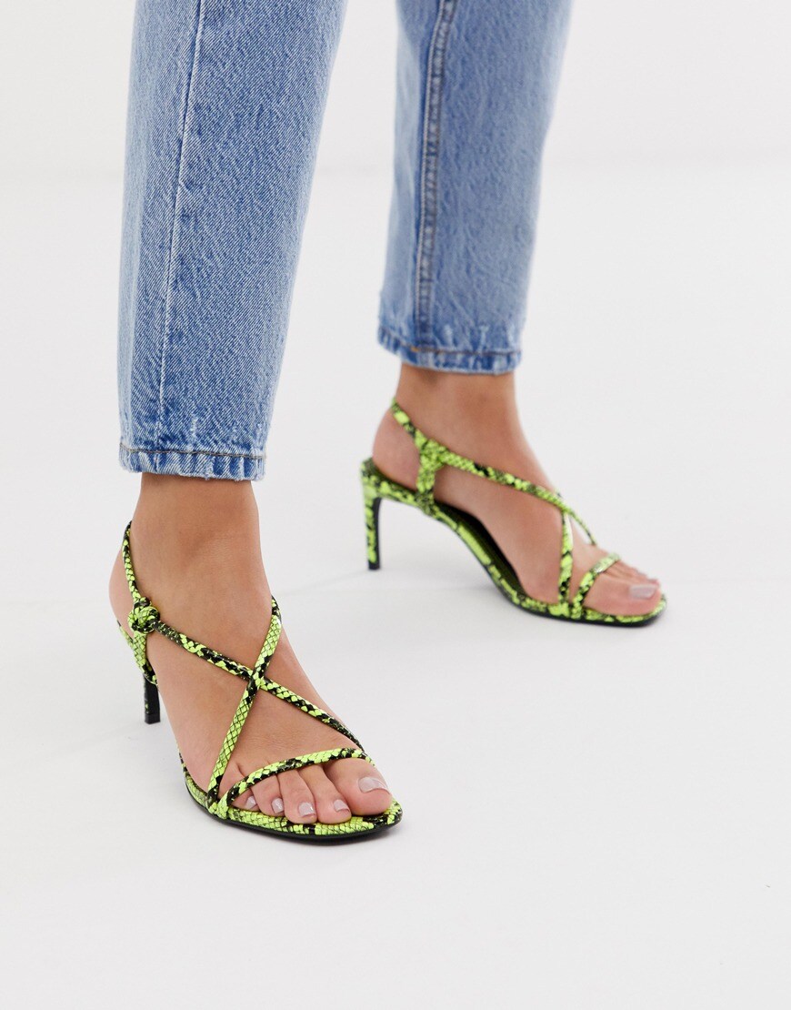 ASOS DESIGN snake-print sandals | ASOS Style Feed