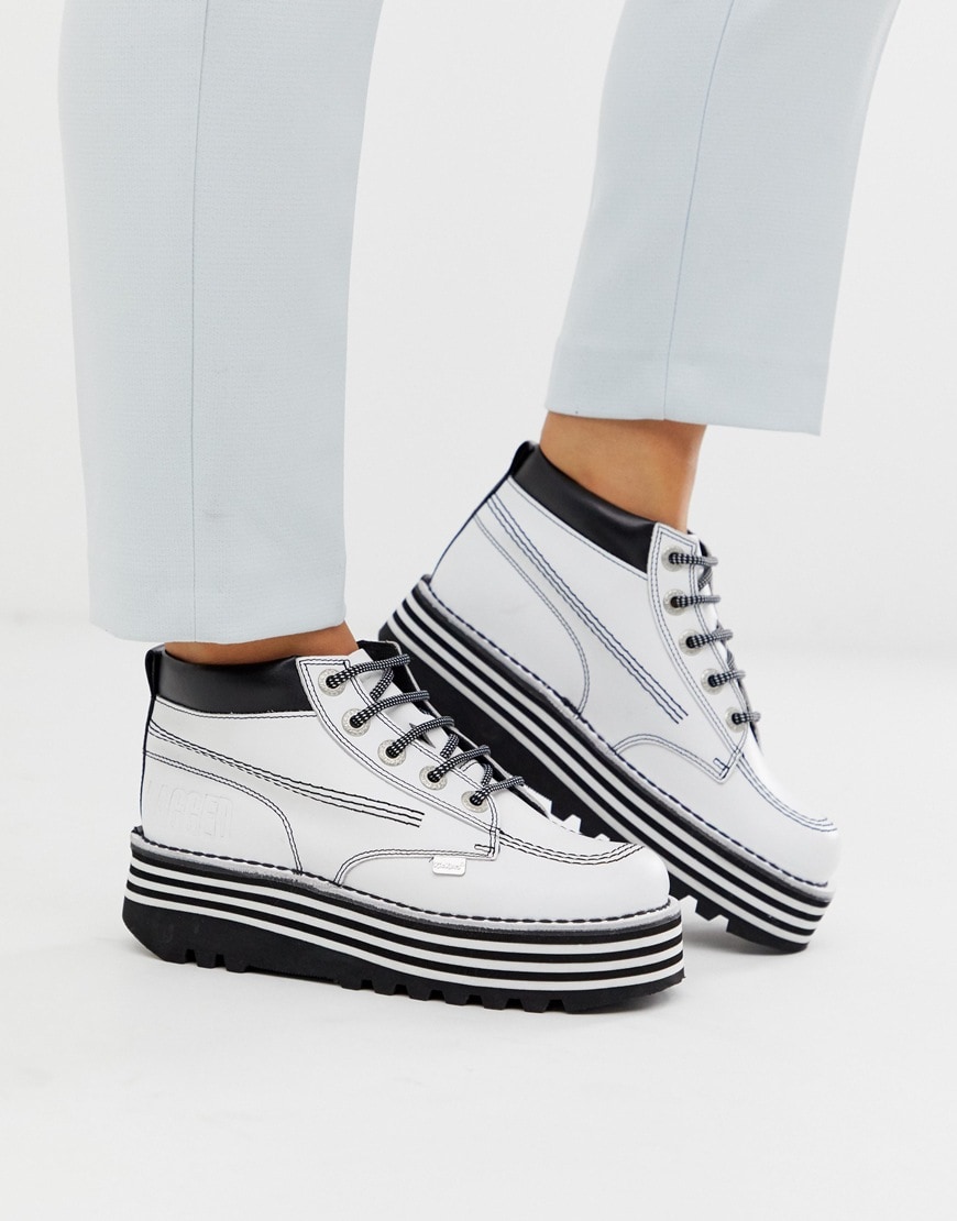 Kickers x The Ragged Priest white boots | ASOS Style Feed