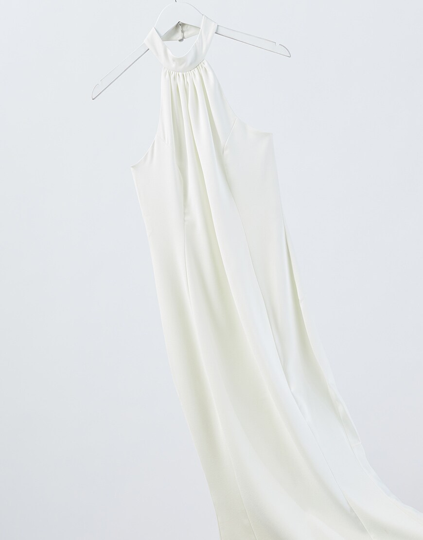 Lipsy halterneck bridal dress available on ASOS | ASOS Style Feed