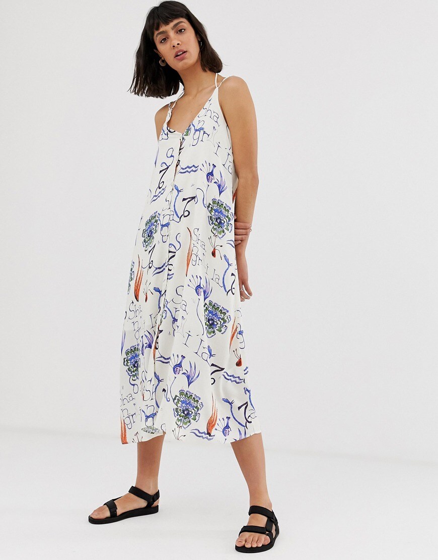 Verona long sleeved jersey maxi dress with pleat in blue | ASOS Style Feed