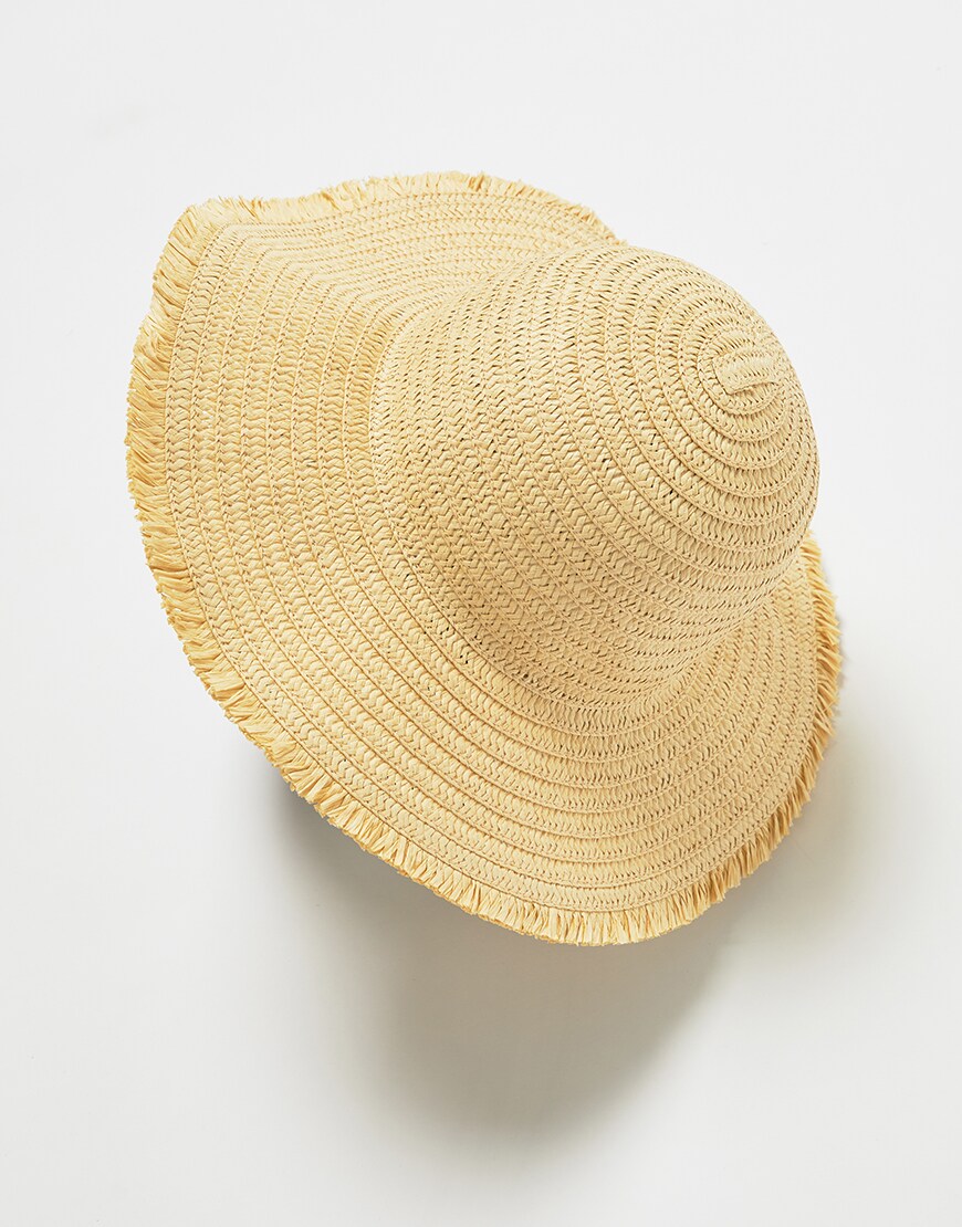 Stradivarius straw round hat in beige |ASOS Style Feed
