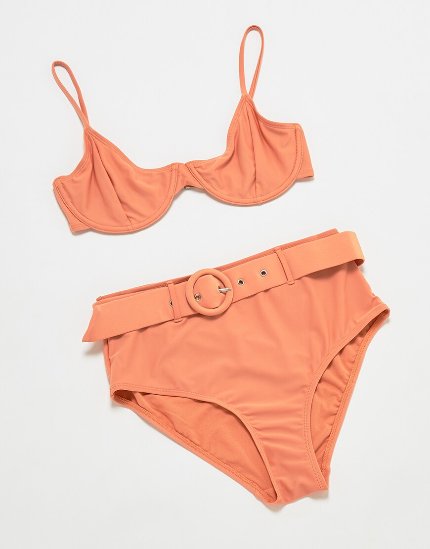 A pink Warehouse bikini | ASOS Style Feed