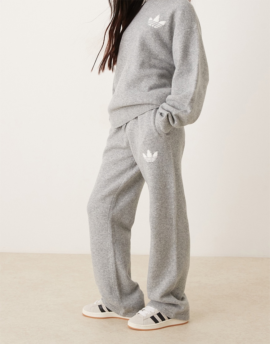 model wearing adidas Originals knitted track pants | ASOS Style Feed