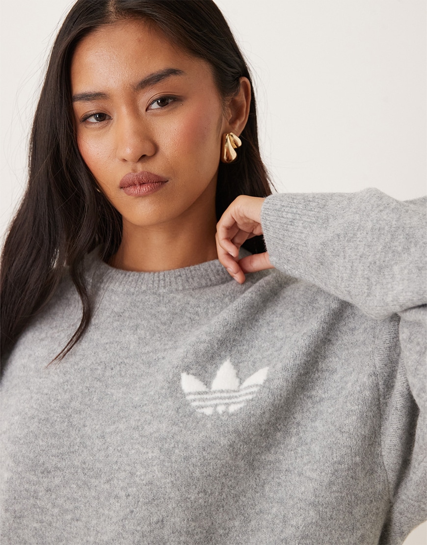 Model wearing adidas originals knitted jumper | ASOS Style Feed