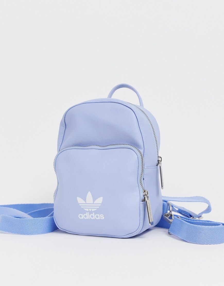 adidas Originals blue mini backpack | ASOS Style Feed