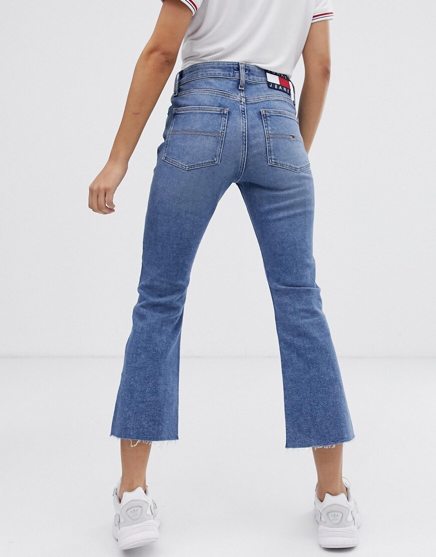 Tommy Jeans blue kick-flare jeans | ASOS Style Feed